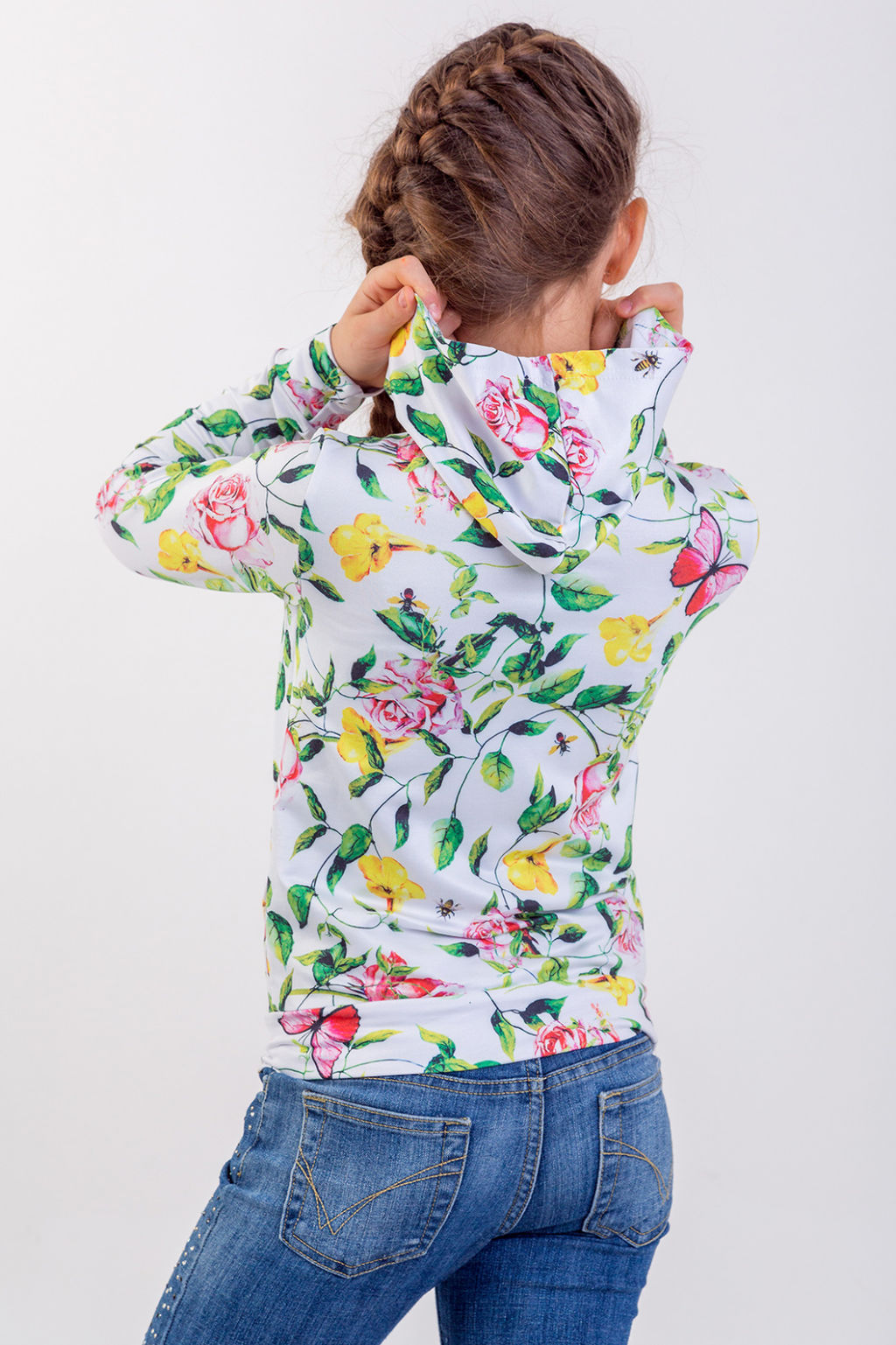 Толстовка на молнии "Росита",экрю