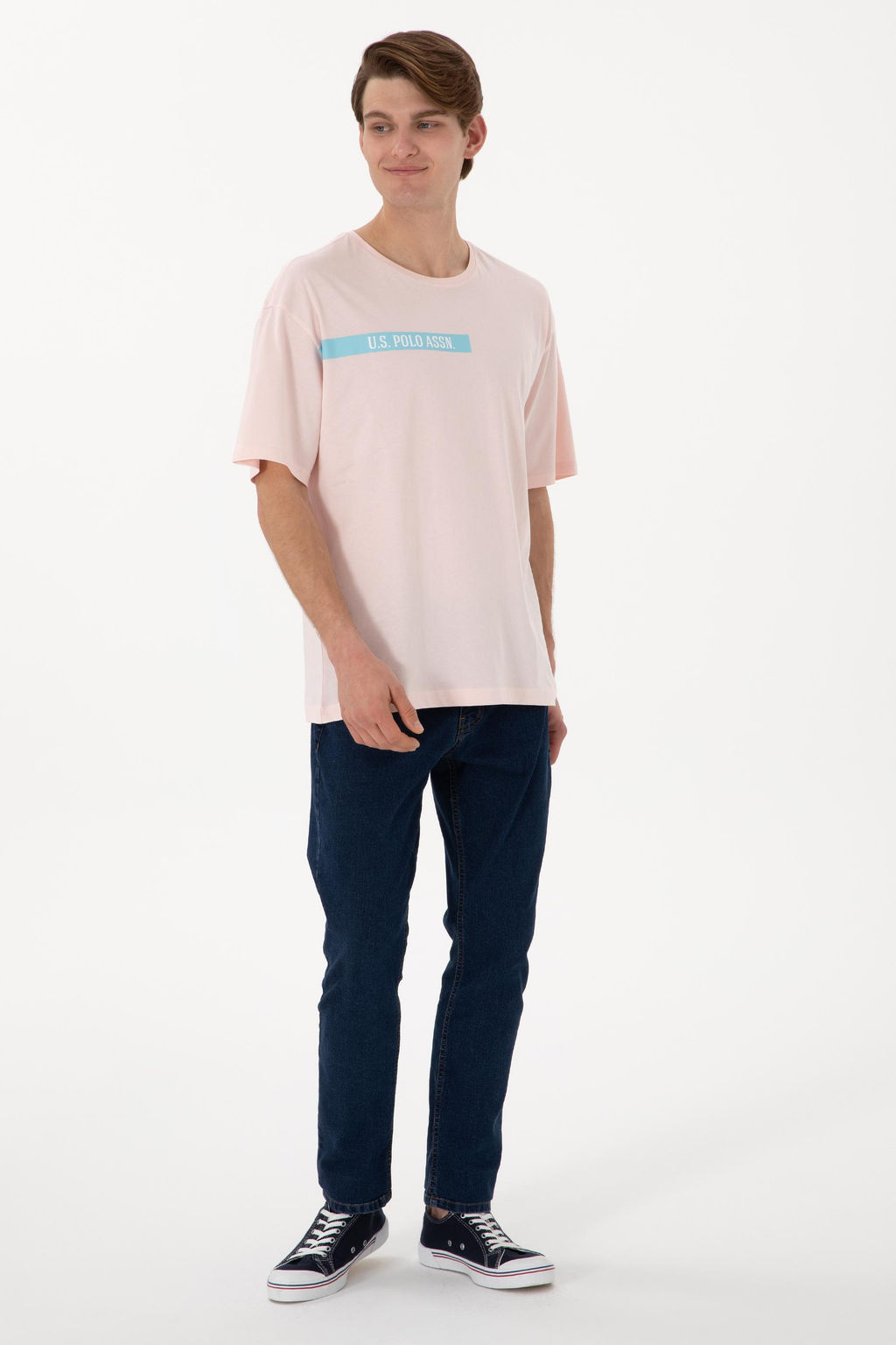 Erkek Comfort Fit Bisiklet Yaka A__k Pembe Ti__rt Sepette S_rpriz _ndirim - U.s. polo assn фото 4