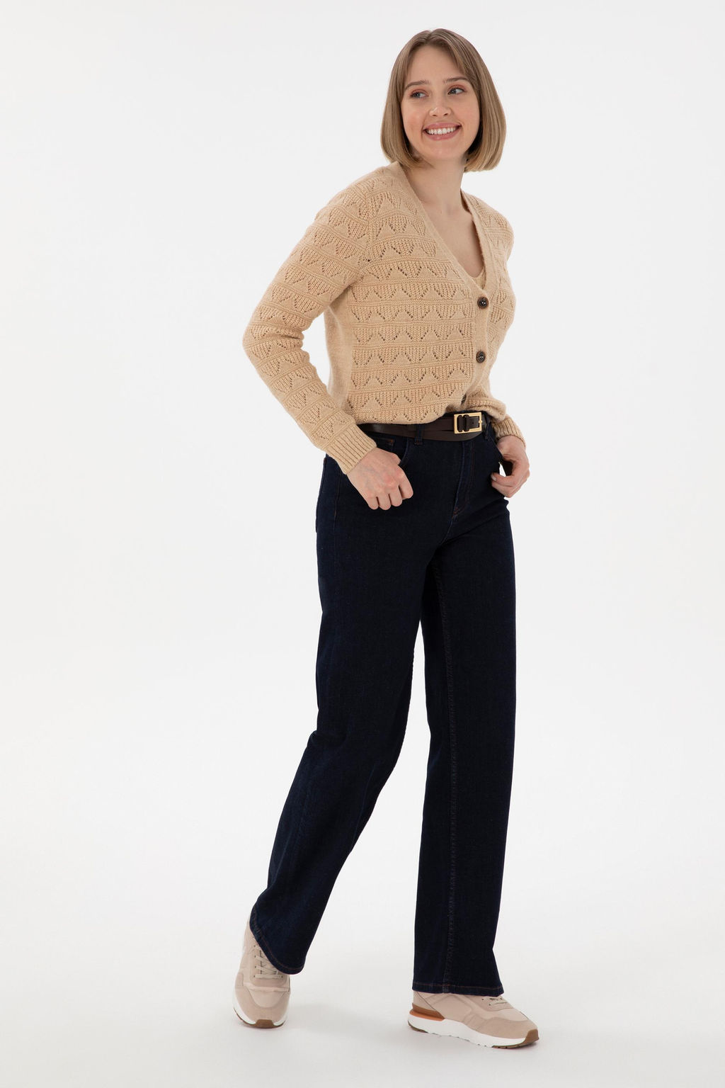 Женщина песчаная трикотаж кардиган Неожиданная скидка в корзине - U.s. polo assn фото 4