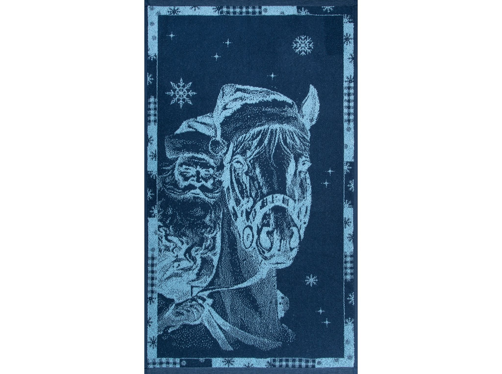 Полотенце махровое 6с103.412ж1 Мороз-наездник(джинс) 50х90см