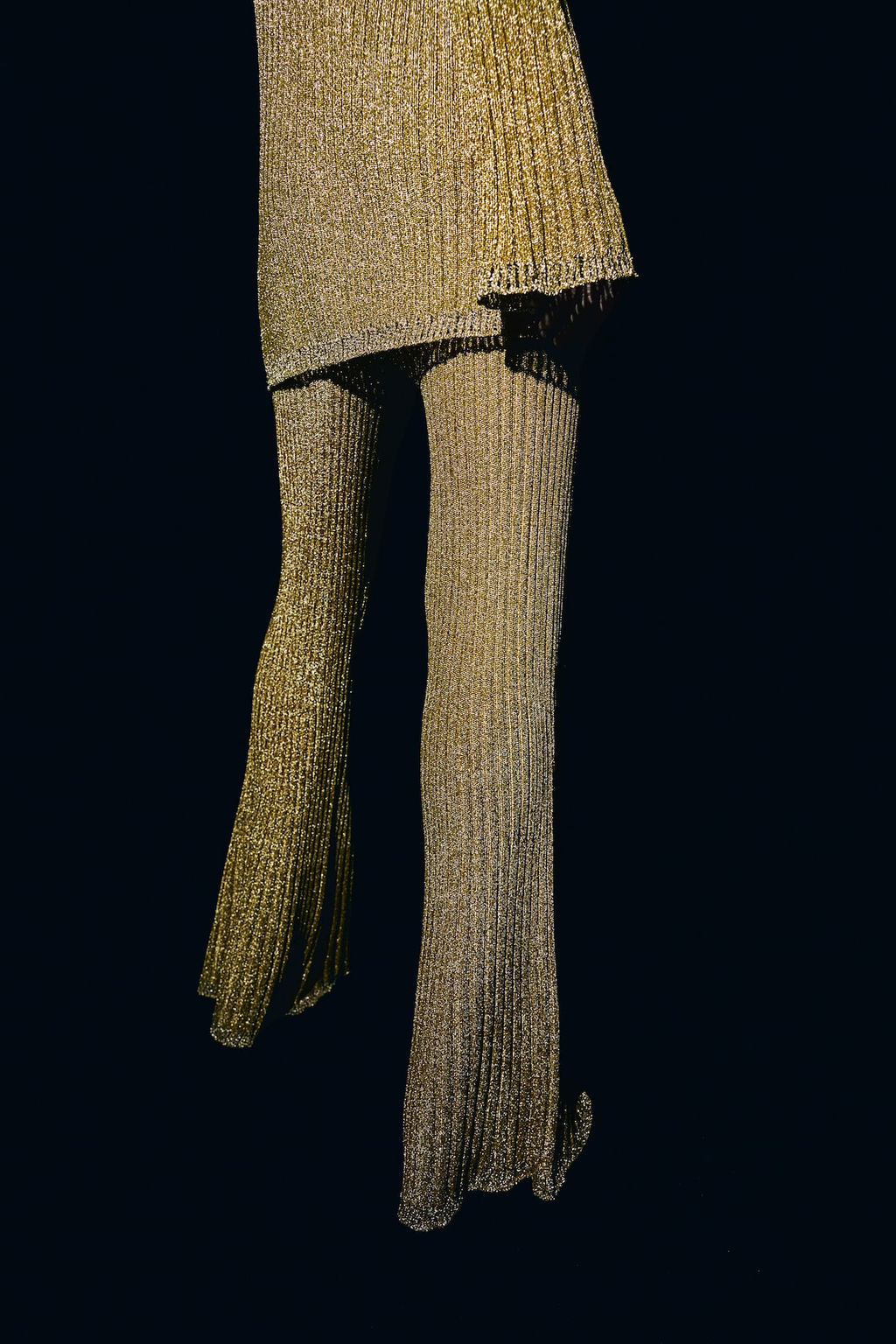 Pantalon brillante en punto de canale - H&m фото 4