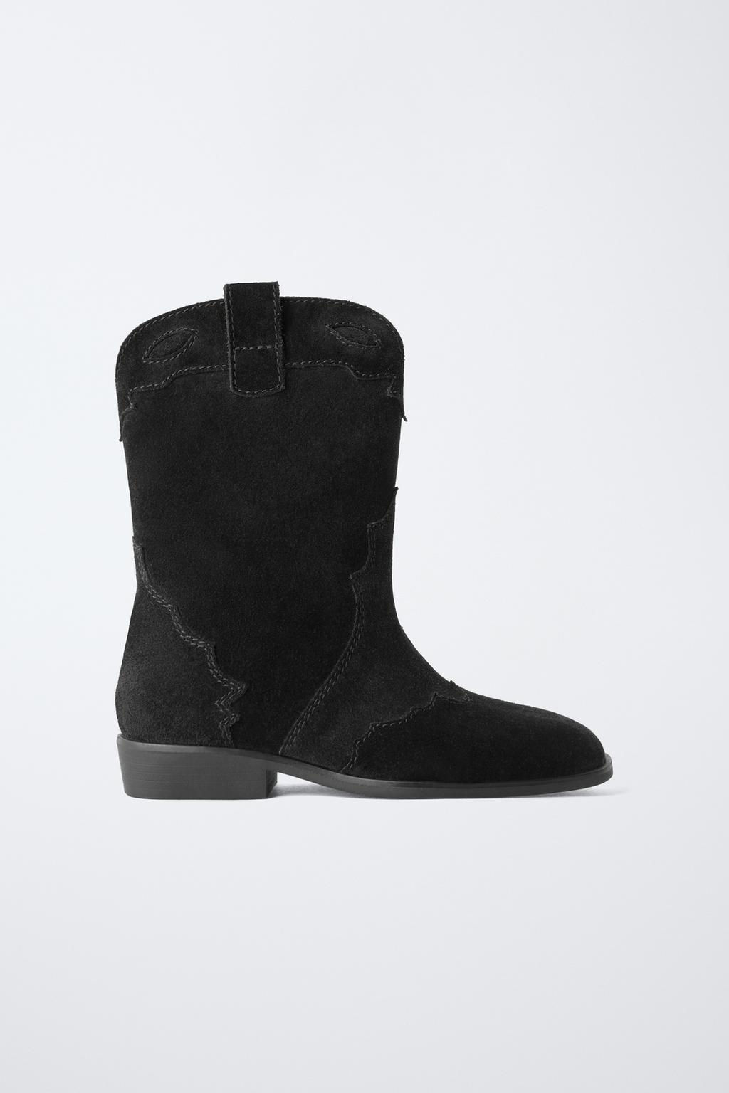 SPLIT SUEDE COWBOY BOOTS, CHARACTERISTICS - Zara фото 7