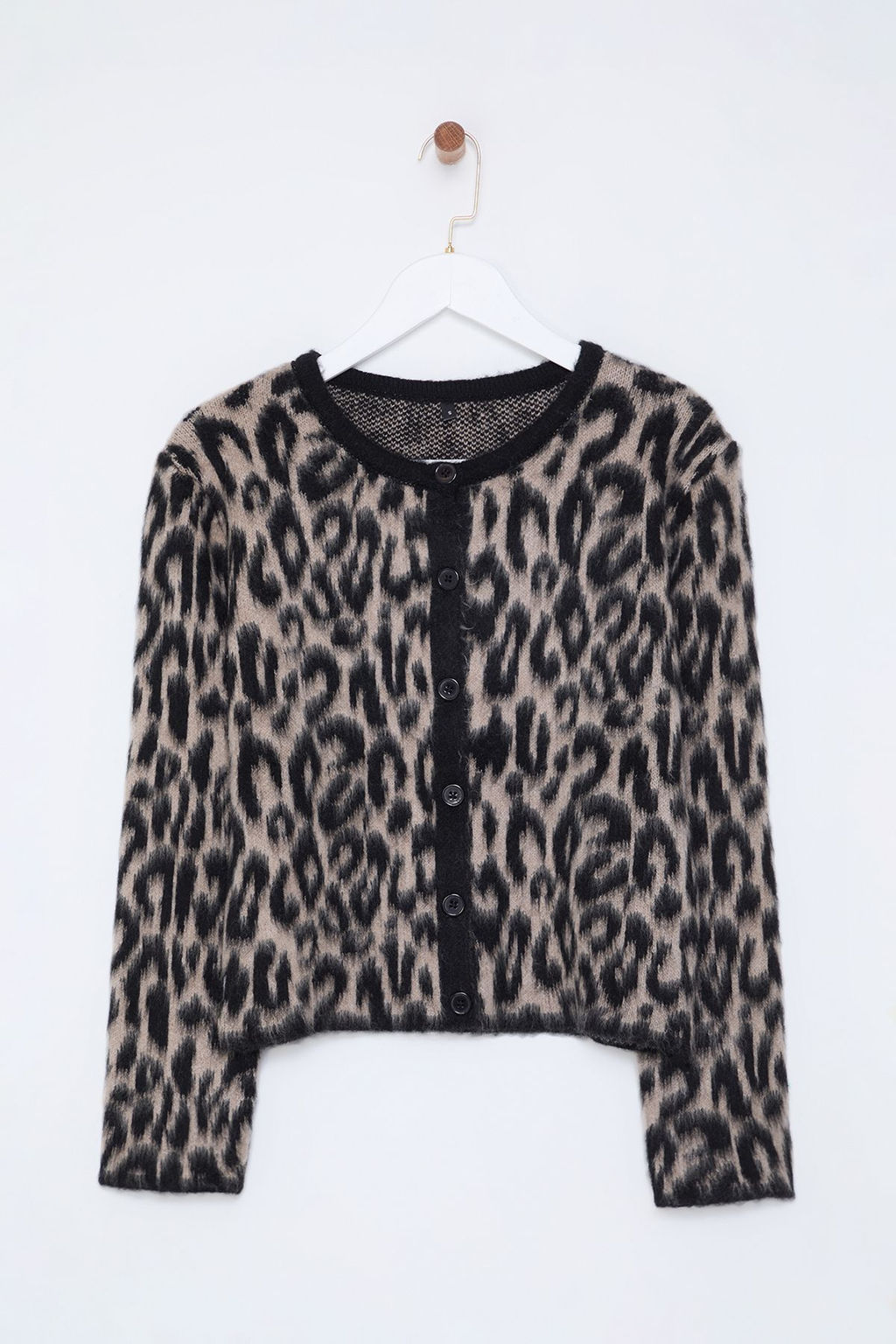 Kahverengi Leopar Desenli Triko H?rka TWOAW25HI00378