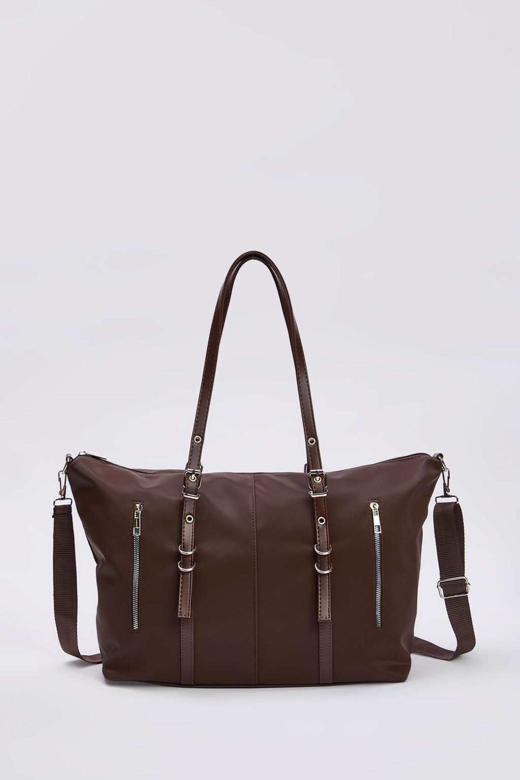 Kahverengi Cift Ask?l? Buyuk Maxi Tote Kad?n Omuz Cantas? TAKAW26OC00073 - Trendyolmilla фото 3