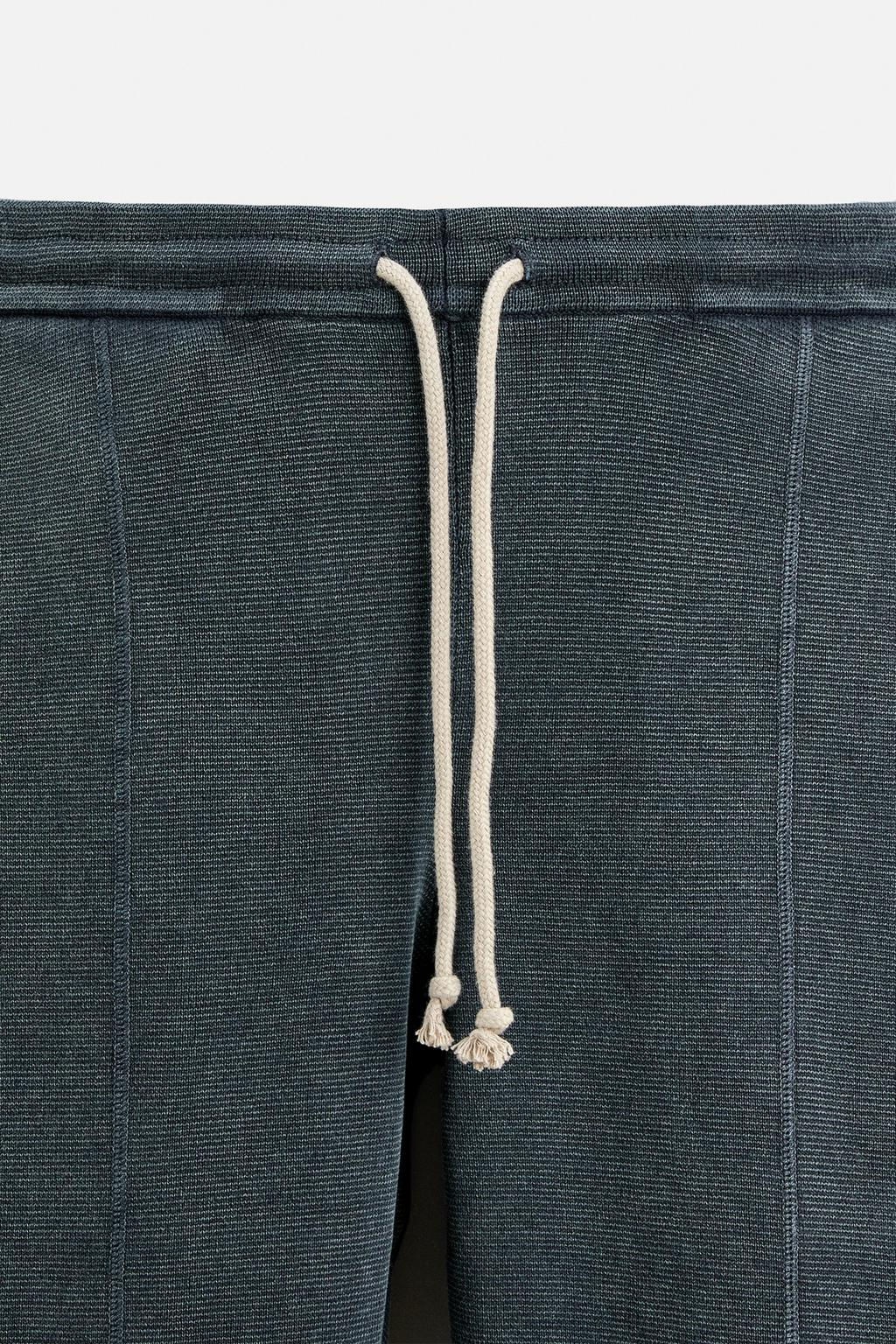 WASHED KNIT JOGGER TROUSERS - Zara фото 24