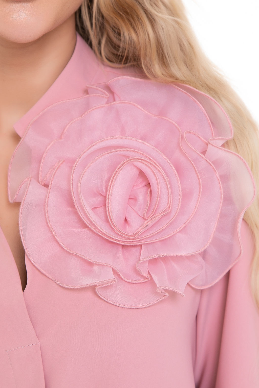 Блуза Модная Люкс (пудра) - Diolche фото 7