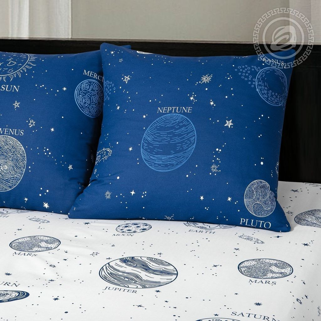 Постельное белье - Бязь Гравитация (АД) 2-спальный с Евро простыней (молния) - Luteks фото 4