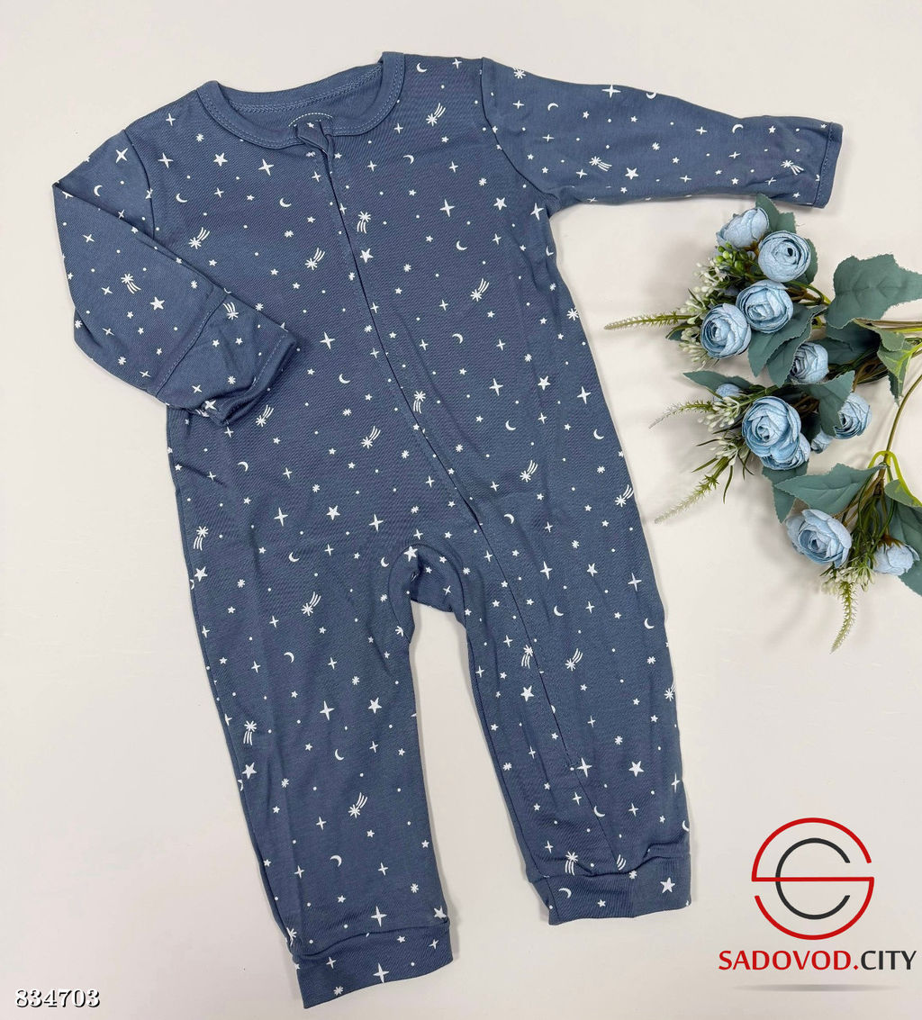 Комбинезон интерлок на молнии