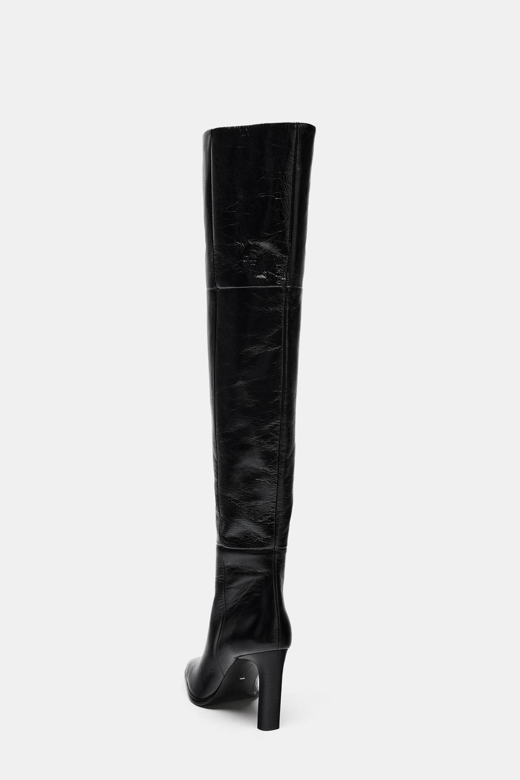 LEATHER XL HEELED BOOTS LIMITED EDITION - Zara фото 8