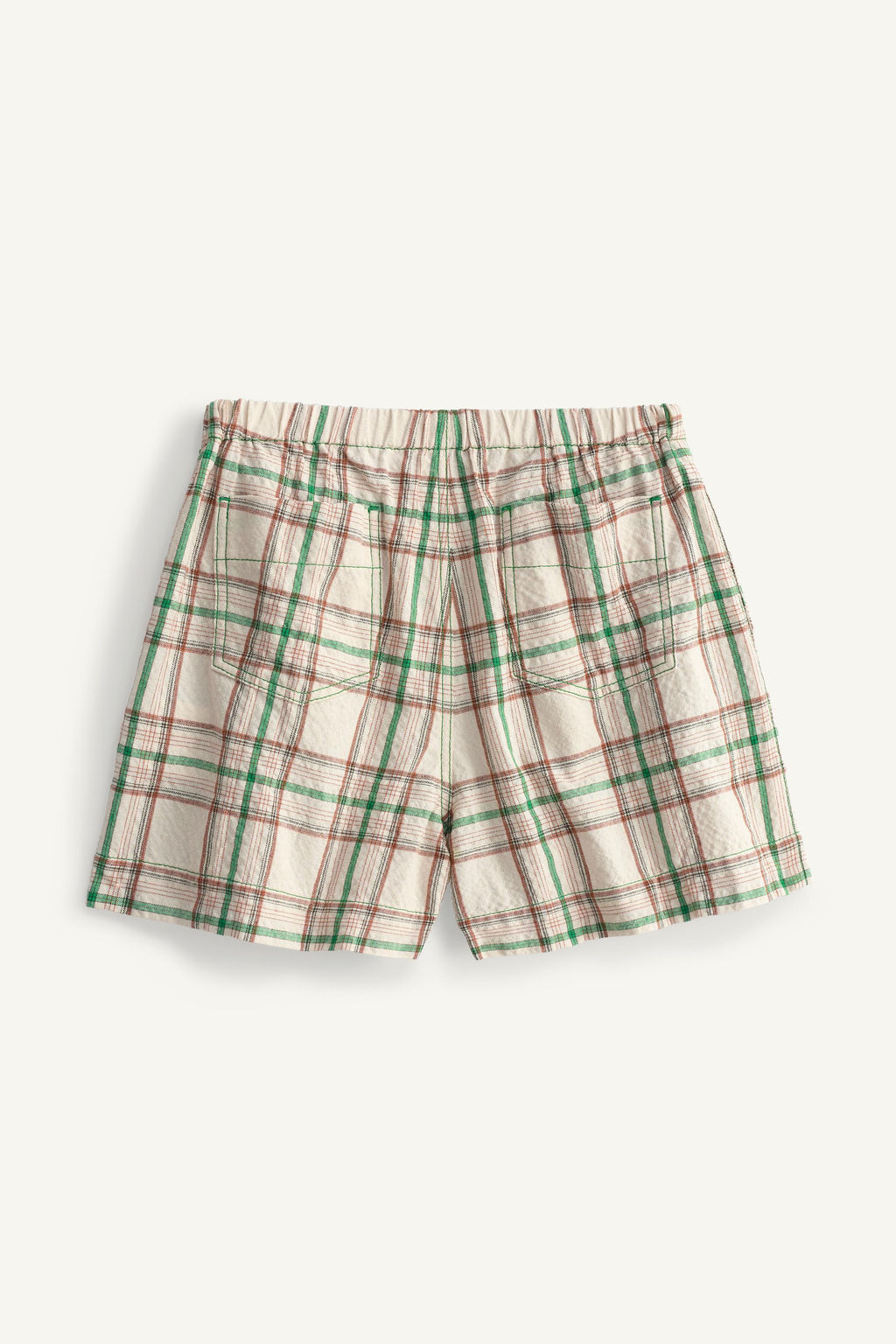 BERMUDA CUADROS LIMITED EDITION / Beige / Verde - Zara фото 6