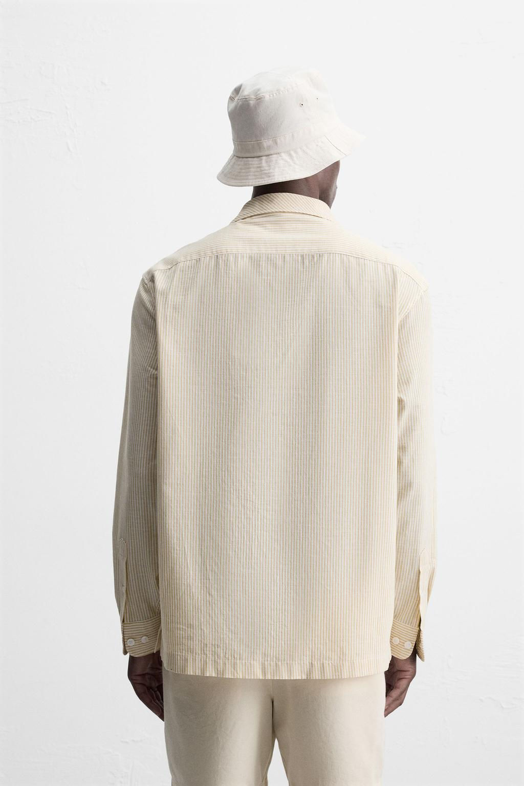 STRIPED OVERSHIRT - Zara фото 4