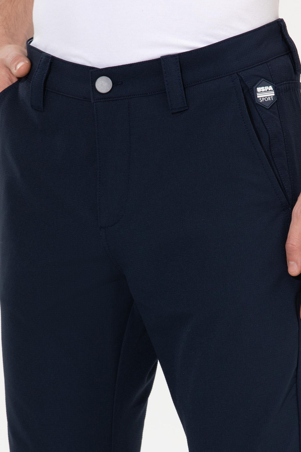 U. S. Polo Assn Мужские темно-синие брюки из плотной ткани - U.s. polo assn фото 5