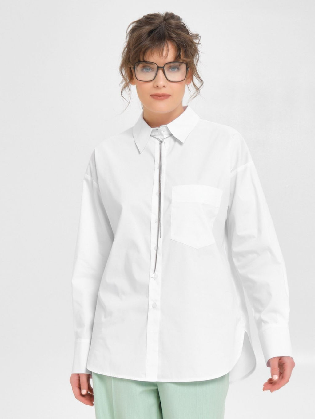 Блузка прямого силуэта - Stilla фото 8