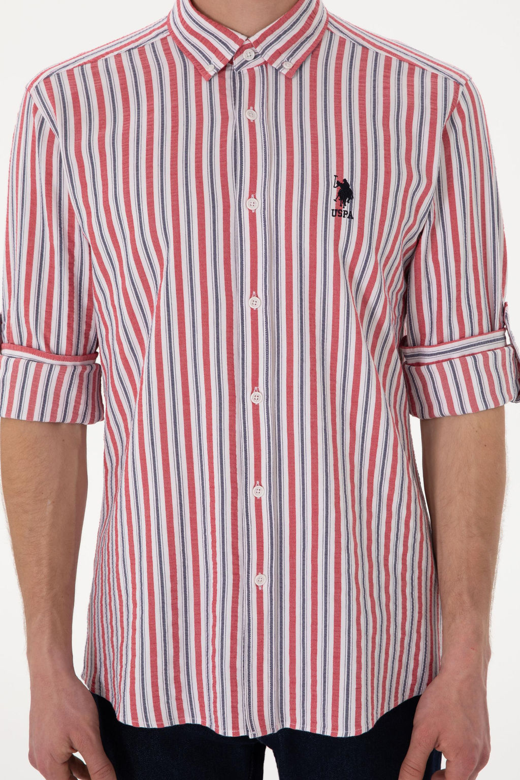 Erkek K_rm_z_ Uzun Kollu G_mlek Sepette S_rpriz _ndirim - U.s. polo assn фото 6