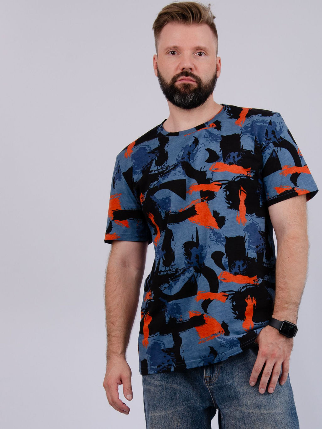 Футболка "ФМ-60" индиго, трикотаж