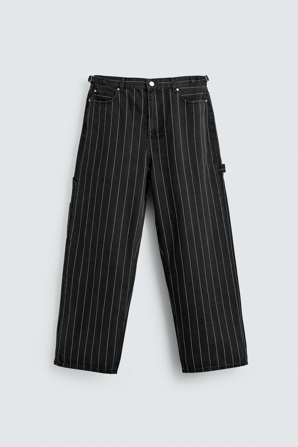 STRIPED BALLOON FIT TROUSERS - Zara фото 7
