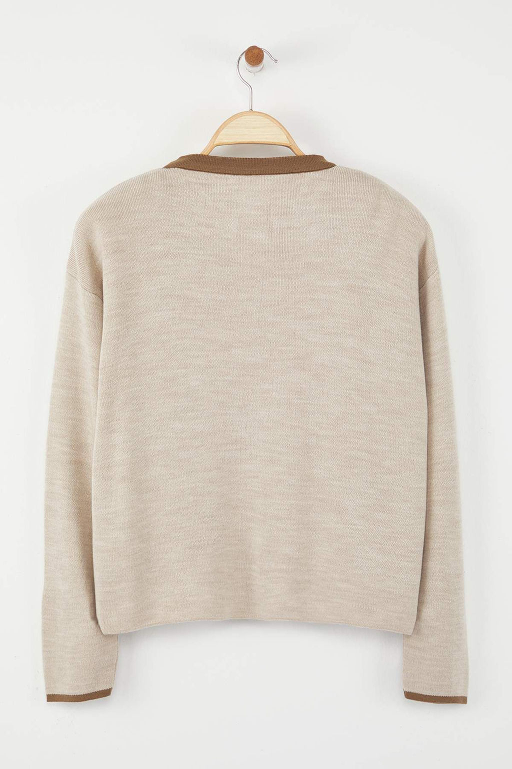 TRENDYOLMILLA Siyah Renk Bloklu Triko Bluz- H?rka Tak?m TWOAW25HI00058 фото 6