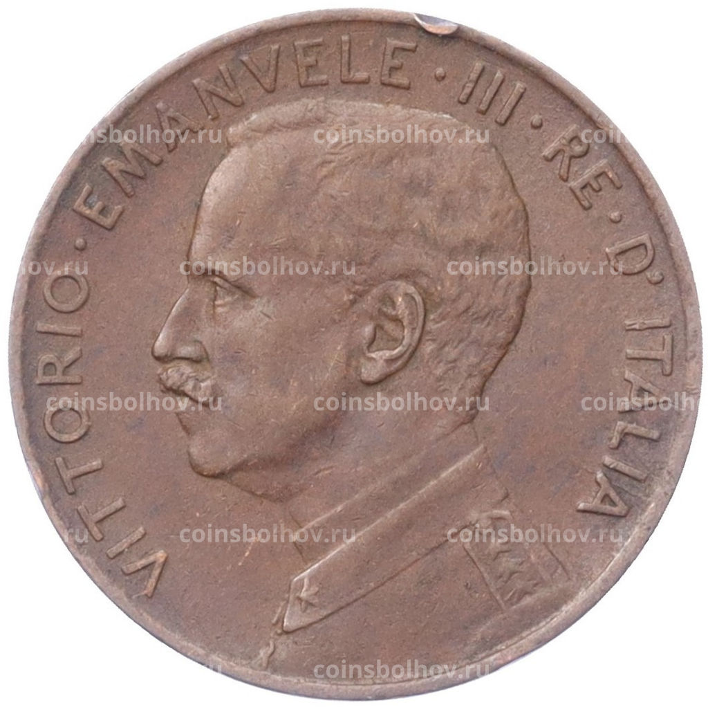 Монета 2 чентезимо 1917 года Италия