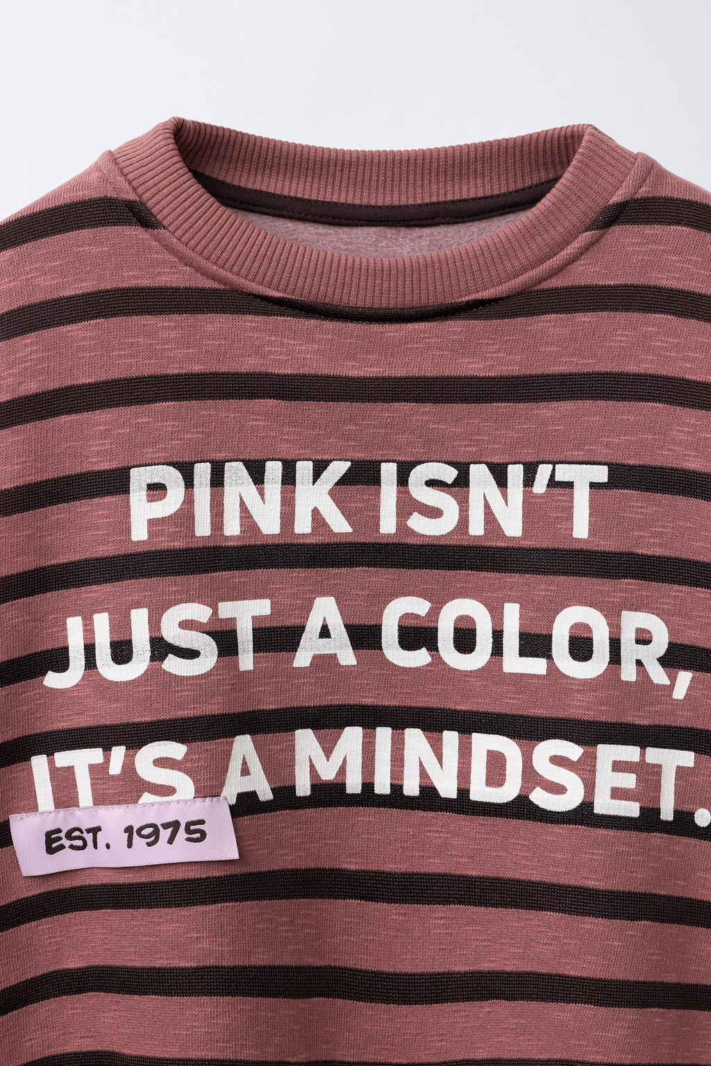 STRIPED SLOGAN SWEATSHIRT - Zara фото 3