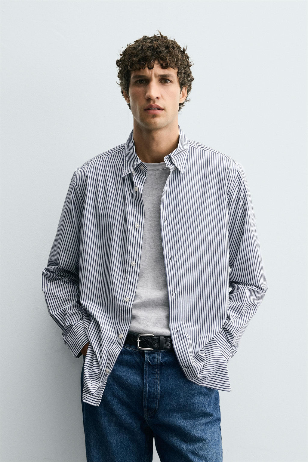 STRIPED REGULAR FIT SHIRT - Zara фото 2