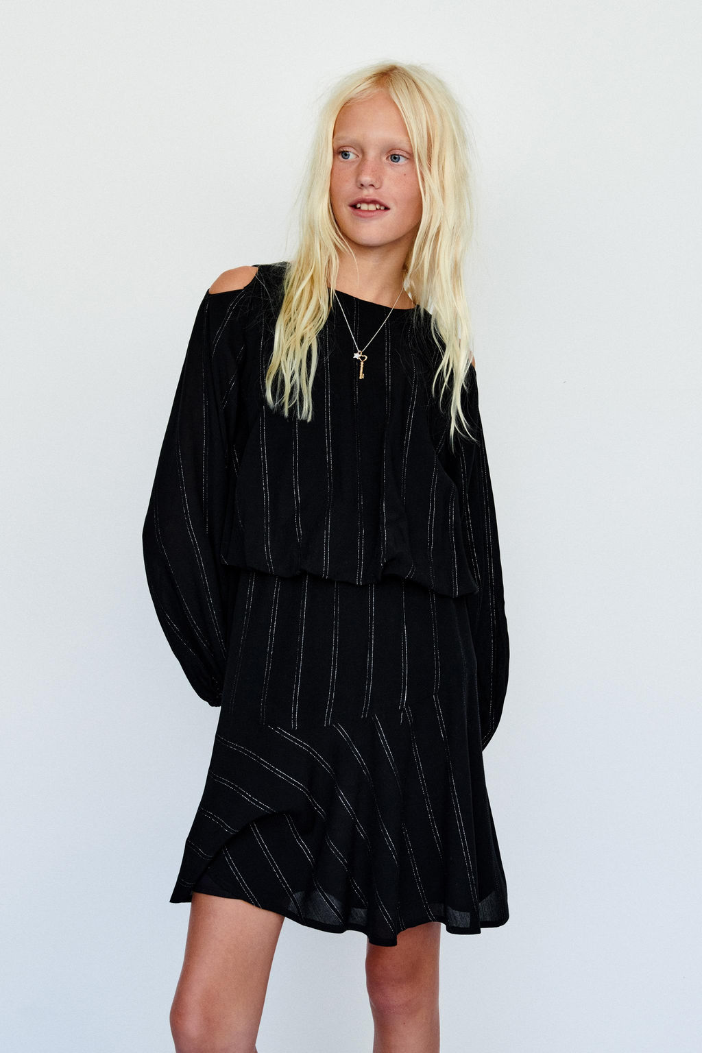 SPARKLY STRIPED DRESS - Zara фото 5