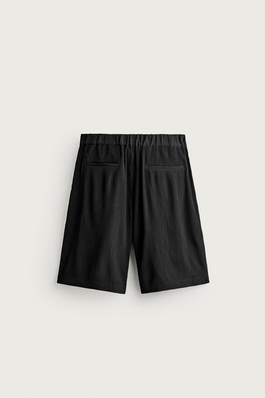 BERMUDA RELAXED FIT RELIEVE / Negro - Zara фото 7