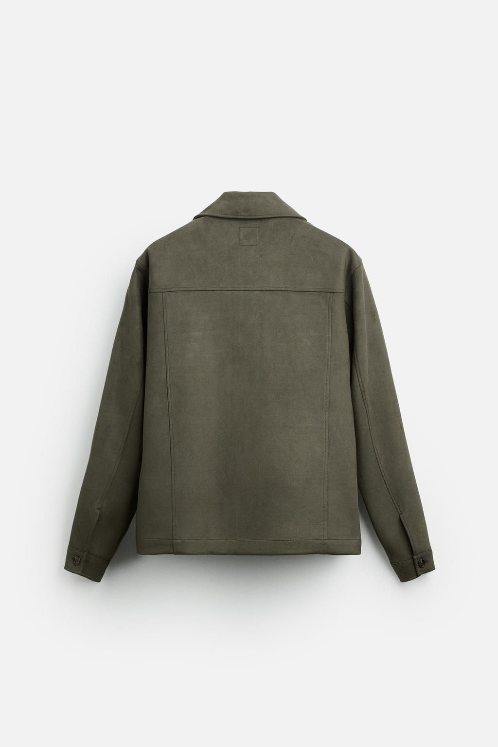 FAUX SUEDE OVERSHIRT - Zara фото 27