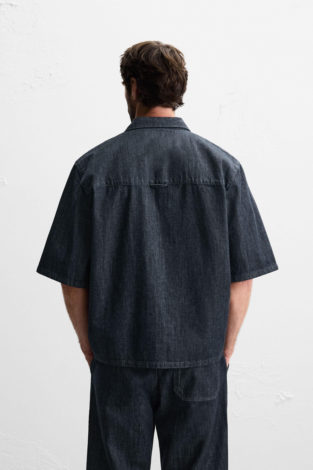 RELAXED FIT DENIM SHIRT - Zara фото 11
