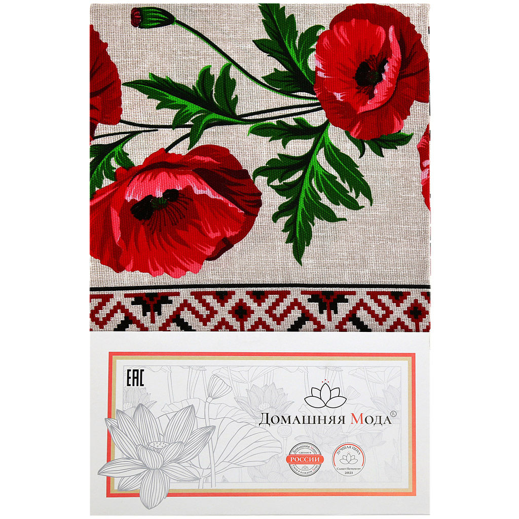 Мир Вам Скатерть 180х145см, длина стола до 140см, на 6 персон, хлопок Комфорт 171г/м2, Домашняя мода (Россия)  фото 8