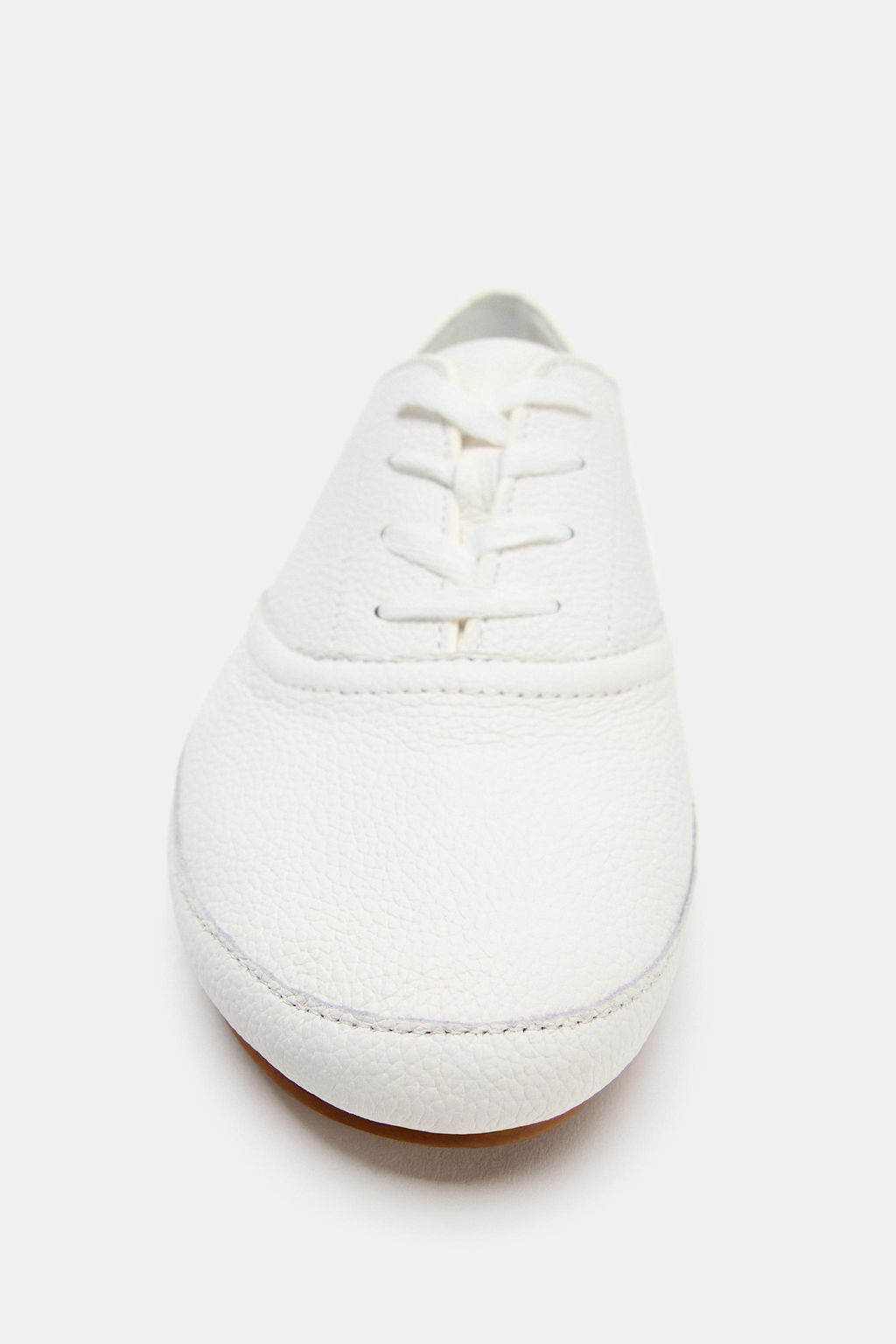 ZAPATILLA PIEL BLUCHER / Blanco
