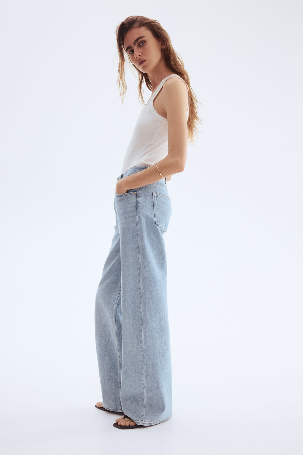 Wide High Waist Jeans - H&m фото 18