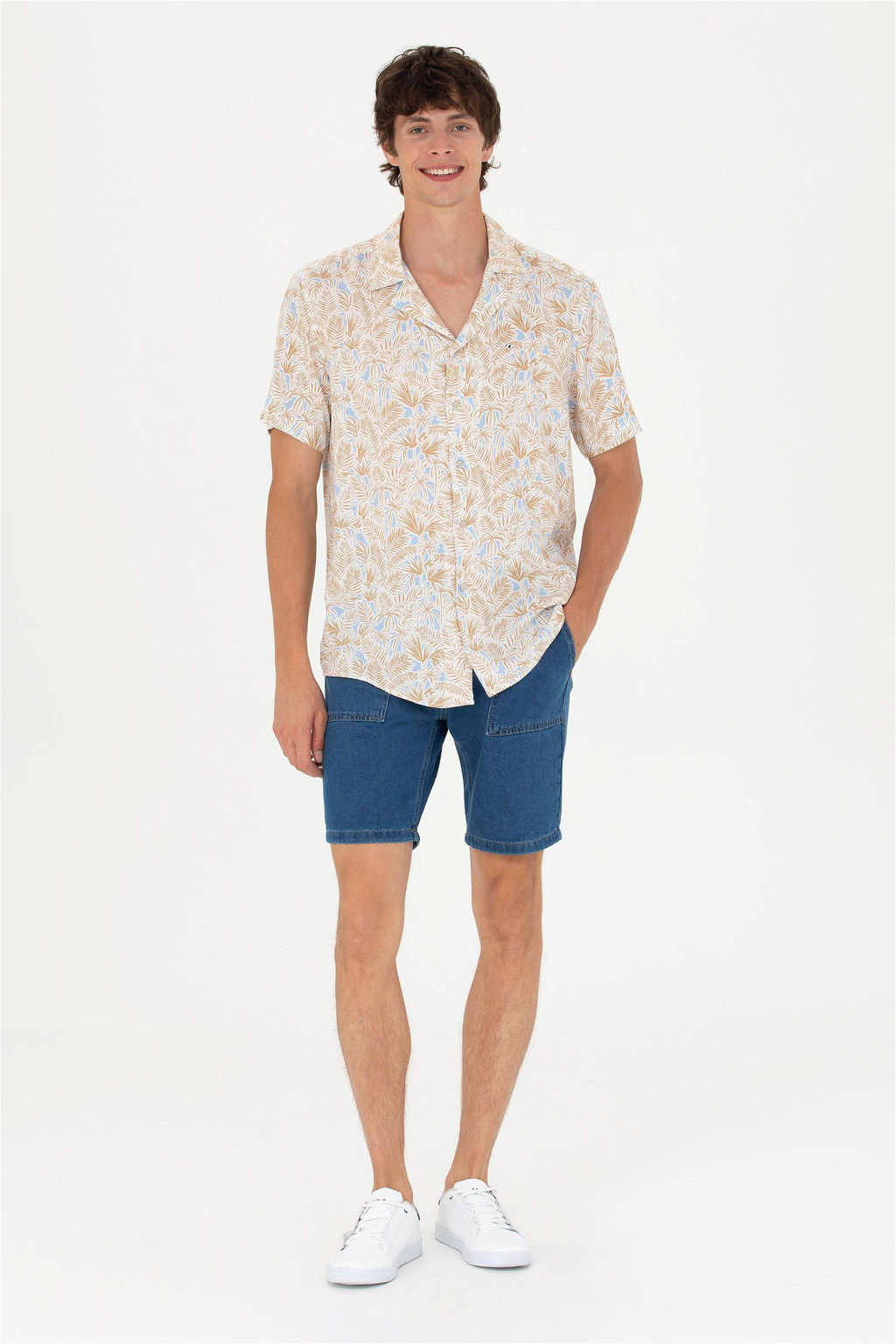 U. S. Polo Assn Мужская рубашка с коротким рукавом Stone - U.s. polo assn фото 11