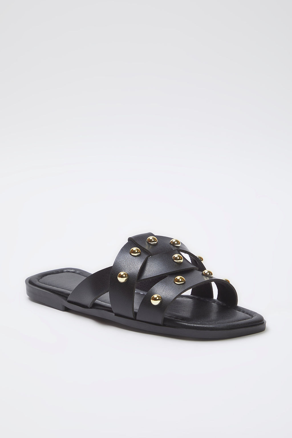 Trendyol Shoes Siyah Gold Trok Tasl? Kad?n S?k Terlik TAKSS25TE00032 - Trendyolmilla фото 4