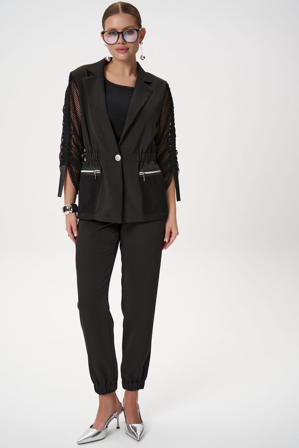 Пиджак Кейти (чёрный) - Эльза фото 20
