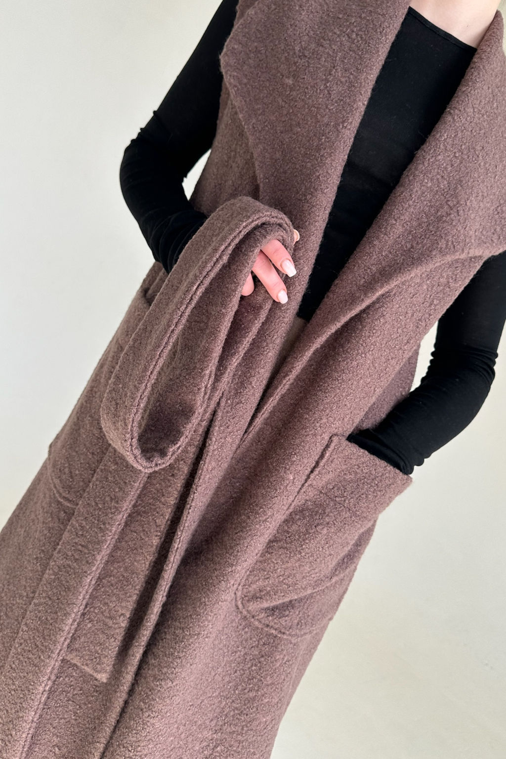 Жилет LAMB079/01/Кофейный - M&G all natural фото 6