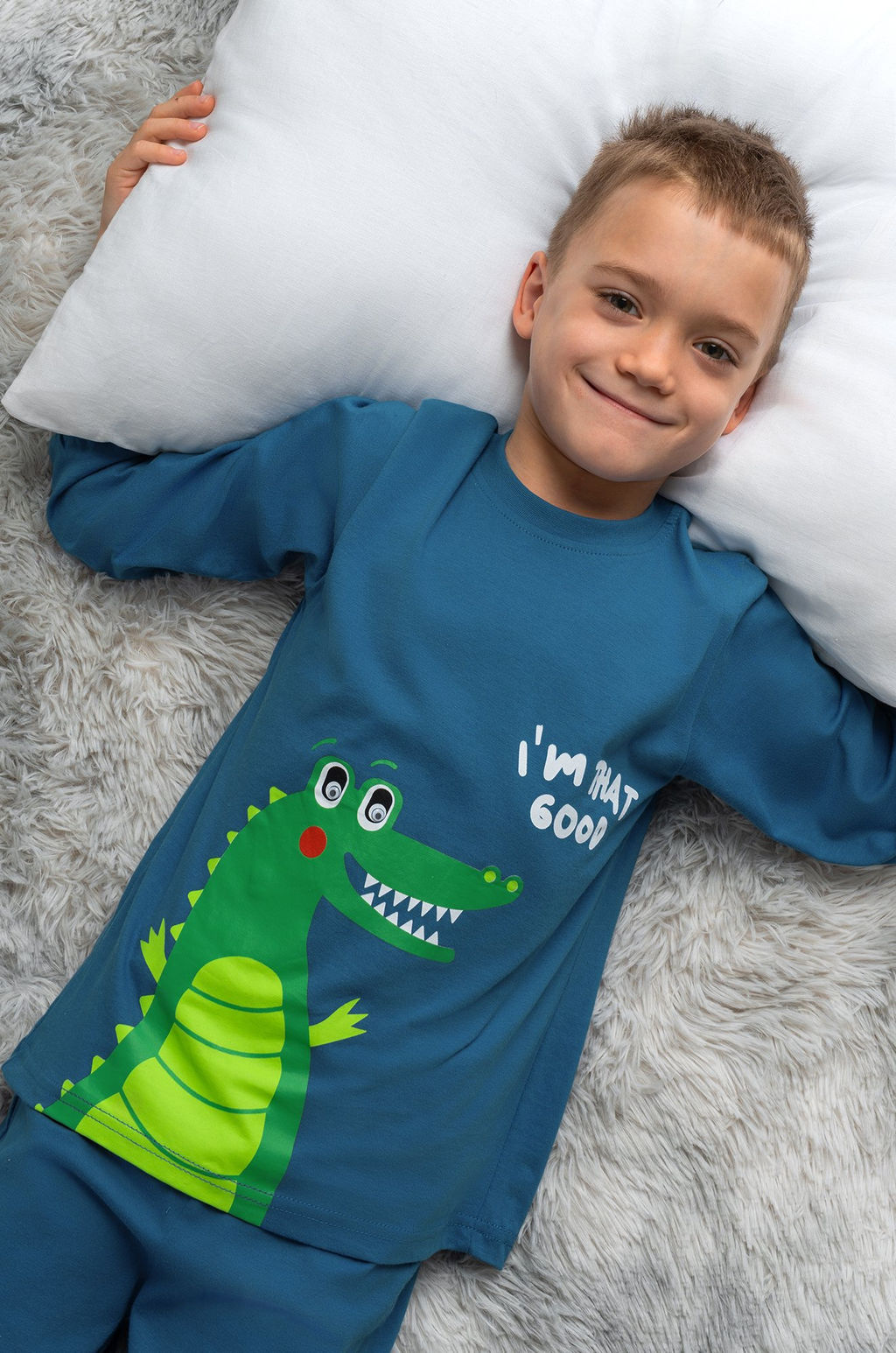 Хлопковая пижама для мальчика Bonito  фото 9