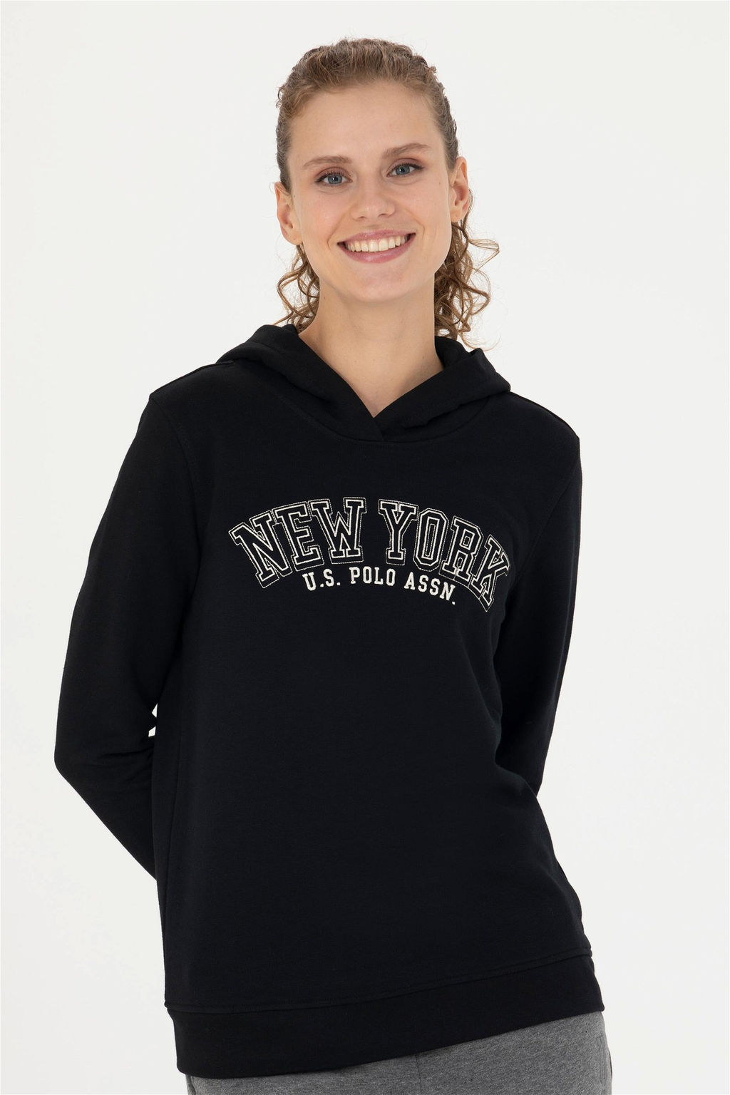 U. S. Polo Assn Женская черная толстовка с капюшоном - U.s. polo assn фото 11