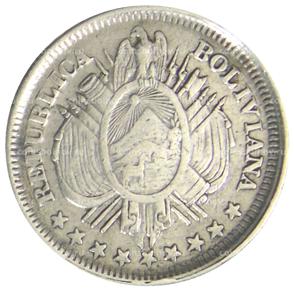 20 сентаво 1886 года Боливия