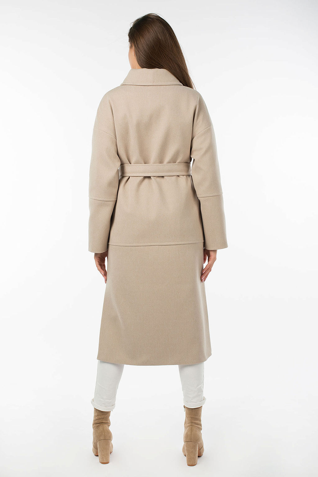 Пальто женское демисезонное (пояс) - El podio фото 5