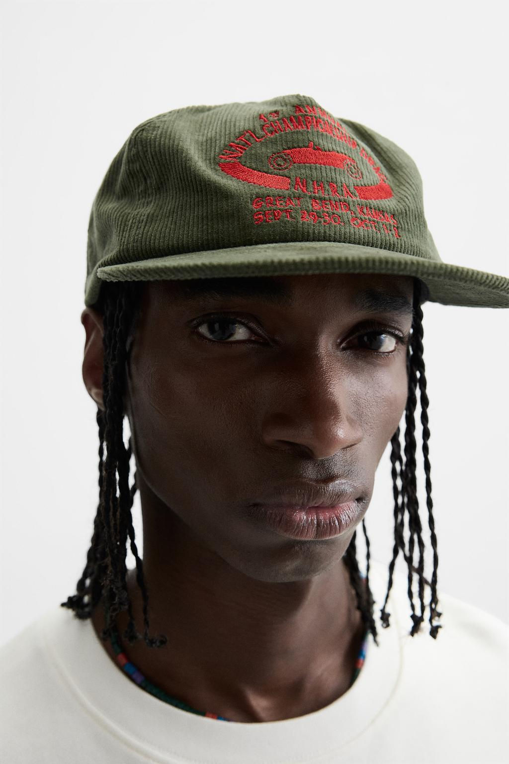 CORDUROY DRAG RACING PATCH CAP - Zara фото 4