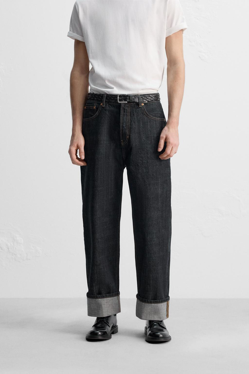 LIMITED EDITION RELAXED FIT TURN-UP JEANS - Zara фото 2