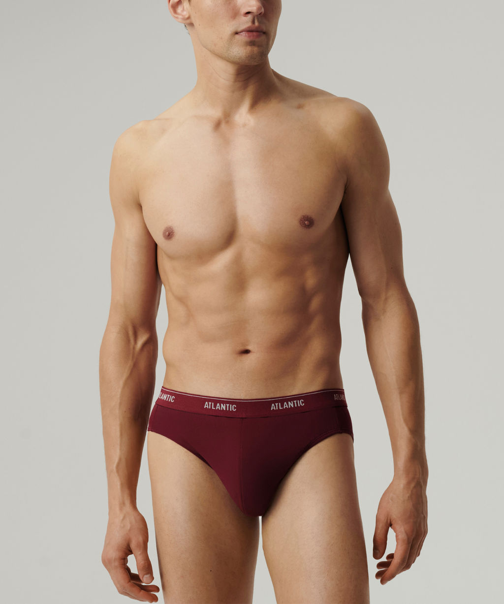 ATLANTIC 2RMP-094 Трусы спорт - набор 2 шт. графитовый + каберне фото 2