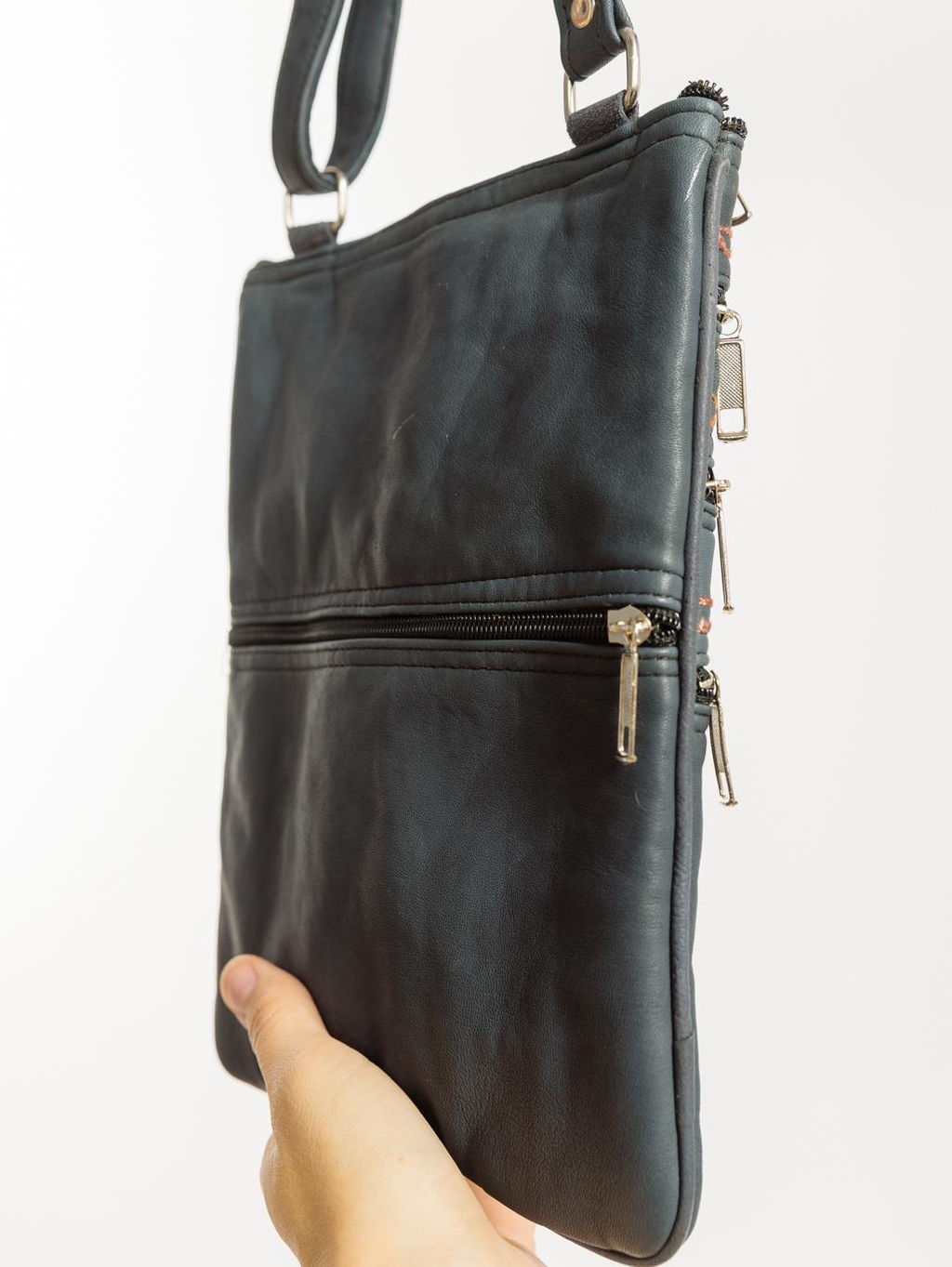 Сумка натуральная кожа через плечо №1114/8 - Ганг фото 4