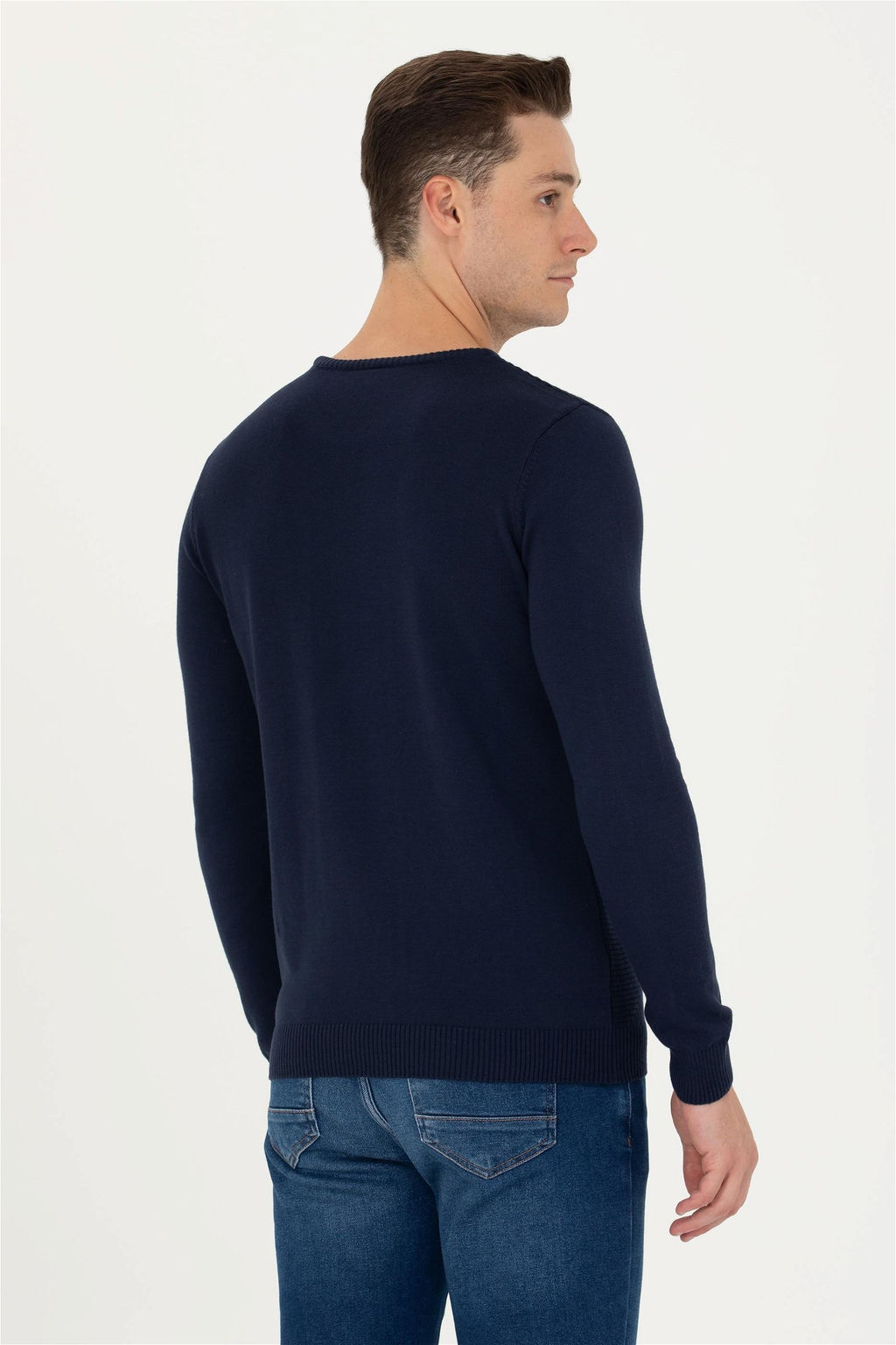 U. S. Polo Assn Мужской темно-синий свитер - U.s. polo assn фото 4