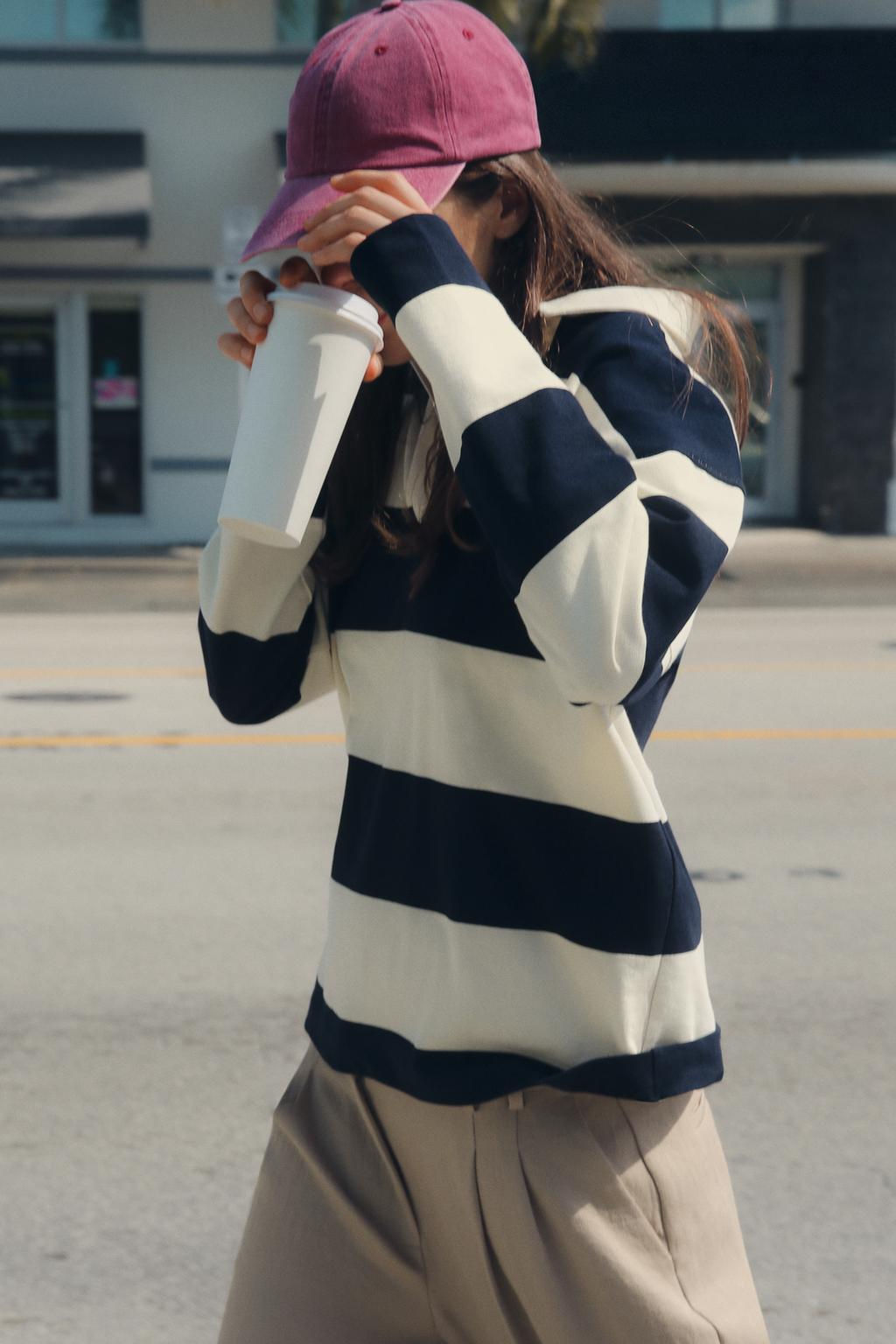 STRIPED POLO SHIRT - Zara фото 4