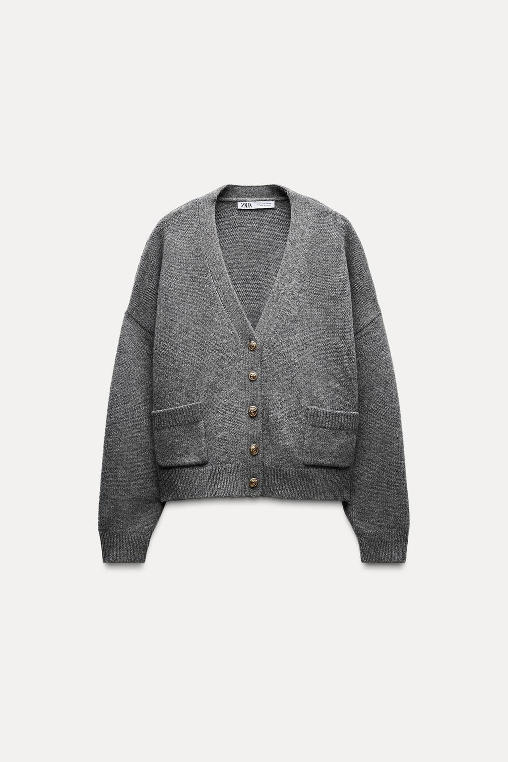 100% WOOL BASIC CARDIGAN - Zara фото 7