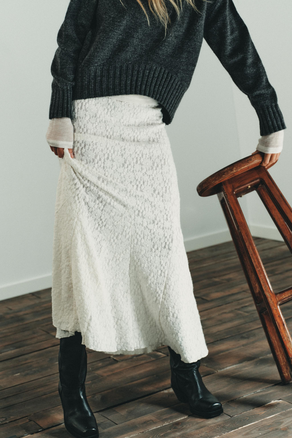 SOFT TOUCH LACE SKIRT - Zara фото 2