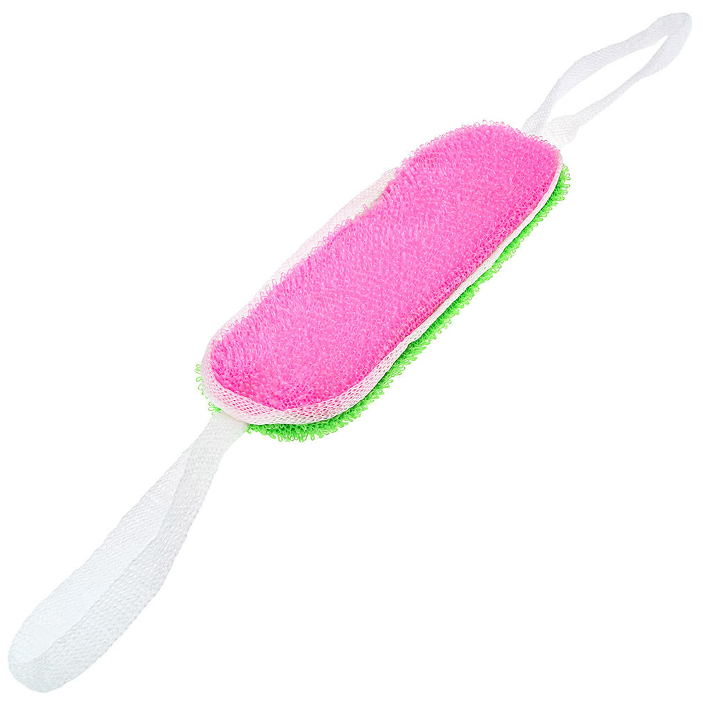 Мочалка банная Овал 35х13см, полипропилен, мелкий ворс, с поролоном, двухцветная, каждая сторона разного цвета, цвета микс,Eco-Price (Россия) - Домашняя мода фото 10