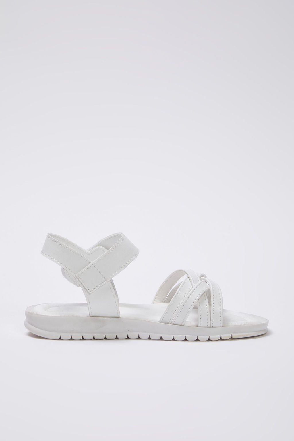 Trendyol Shoes Beyaz Toka Detayl? Buyuk/Kucuk K?z Cocuk Kids Sandalet TAKSS25SD00040
