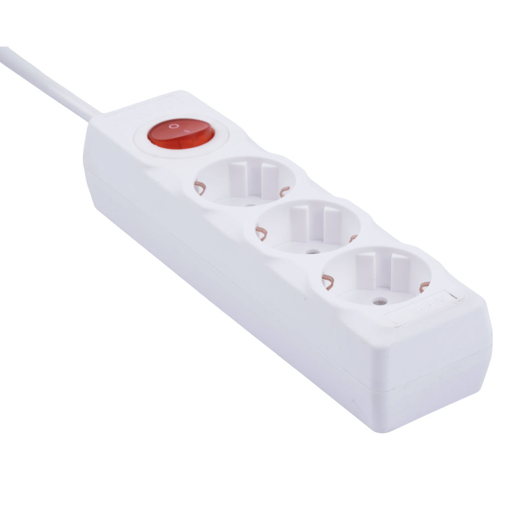 S-GCU3-7B WHITE Удлинитель серии Ultra, шнур 7м., 3 гнезда, 16A, с/з. Белый. TM Uniel